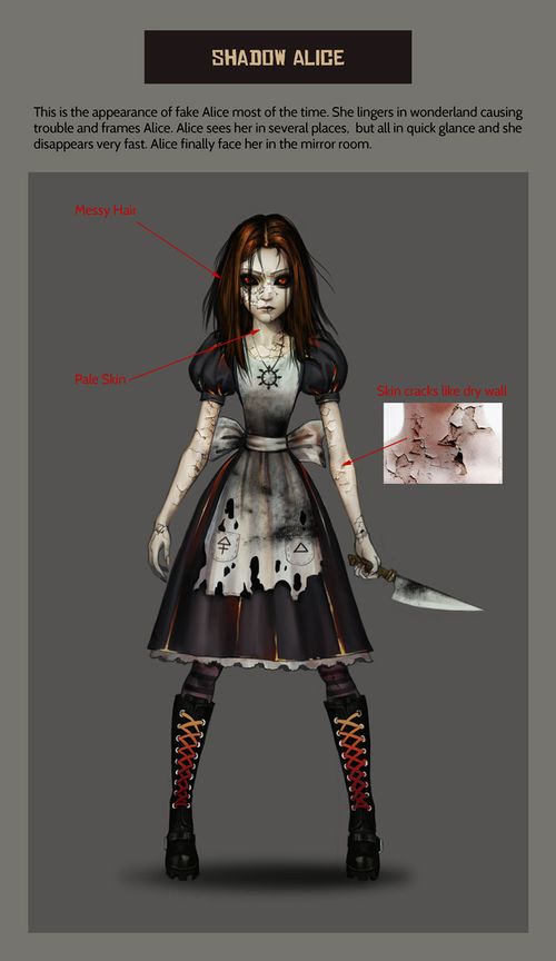 Shadow Alice - Alice Asylum Minecraft Skin